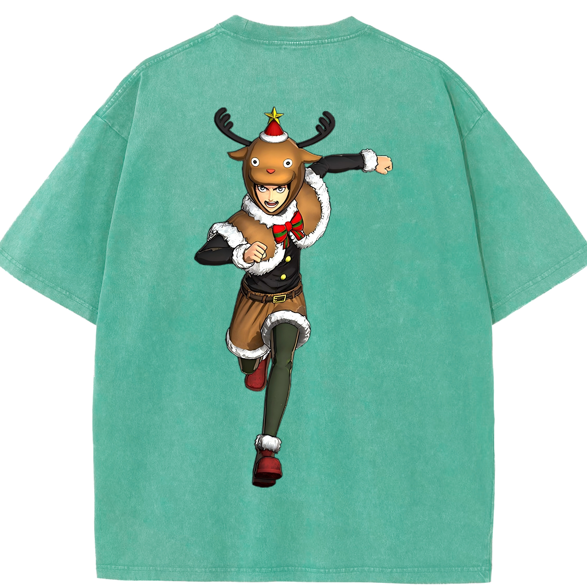 （画像用） 進撃の巨人 エレン･イェーガー Attack on Titan Eren Jäger 綿100% ヴィンテージ風 半袖Tシャツ（背面プリント）